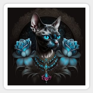 Sphynx Dark Goddess Sticker